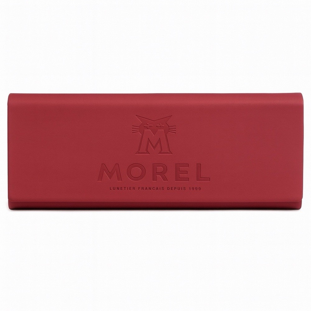 Morel Burgundy Eyeglass Case Hard Shell Foldable‎ Magnetic Closure France Brand